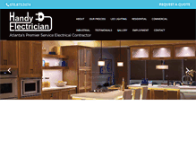 Tablet Screenshot of handyelectrician.com